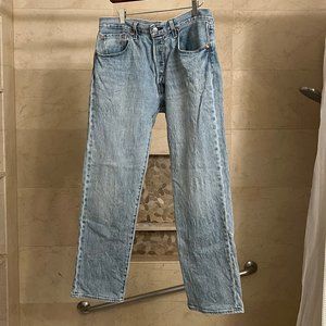 Levi's Premium 501 '93 straight fit jeans, thistle retro light blue wash, 31x30